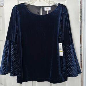 Laundry Blue Velvet top